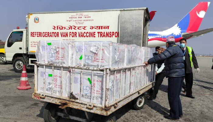 India dispatches 1 million doses of Covishield vaccines to Nepal India dispatches 1 million doses of Covishield vaccines to Nepal