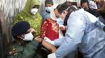 Jammu and Kashmir's police, civil personnel begin receiving COVID-19 vaccine shots Jammu and Kashmir's police, civil personnel begin receiving COVID-19 vaccine shots