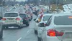 Happy with Canada getting India supplied vaccines, thousands of Indo-Canadians hold massive car rally in Ontario Happy with Canada getting India supplied vaccines, thousands of Indo-Canadians hold massive car rally in Ontario