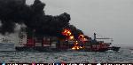 Indian Coast Guard helps battle fire in container ship off Colombo in Sri Lanka Indian Coast Guard helps battle fire in container ship off Colombo in Sri Lanka