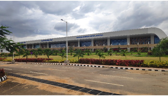 PM Modi inaugurates integrated terminal building of MBB airport in Agartala PM Modi inaugurates integrated terminal building of MBB airport in Agartala